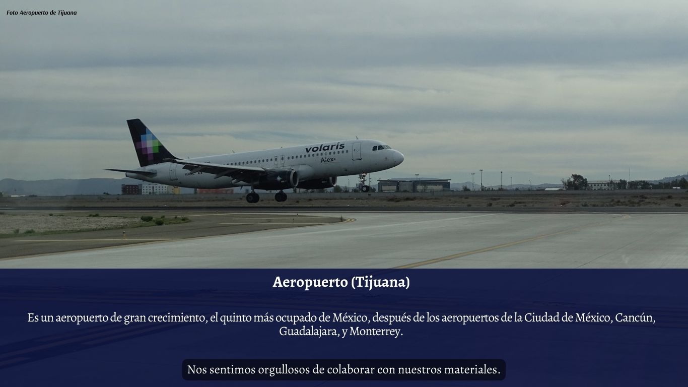 Válvulas de alivio y materiales hidráulicos e Aeropuerto de Tijuana